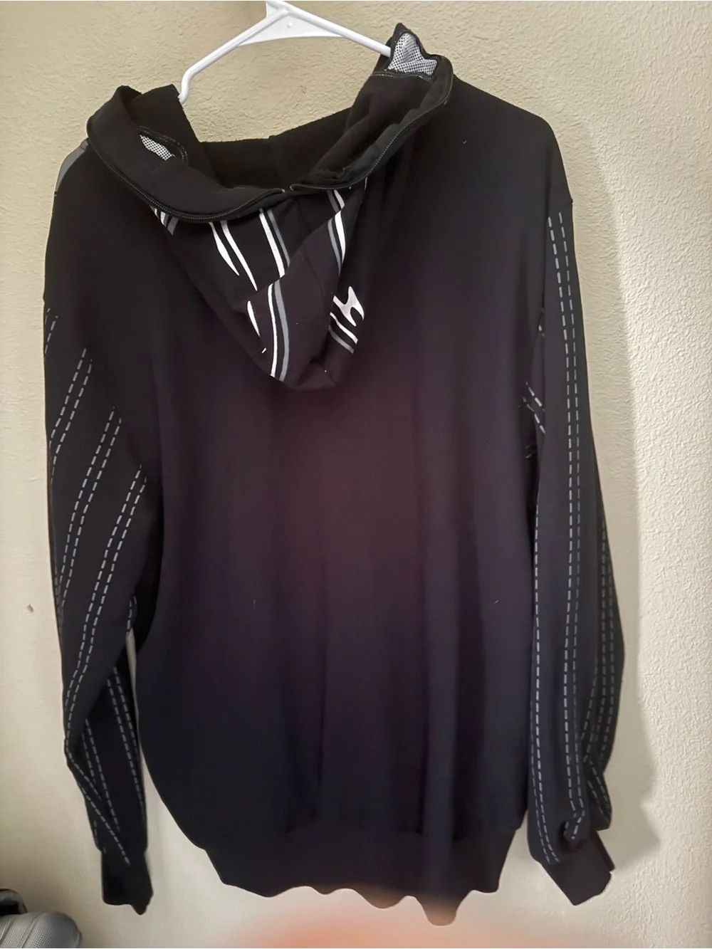 Star Wars Black and Gray Darth Vader Costume Hoodie with Green and Red Accents